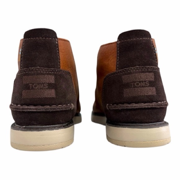 TOMS Men's Waterproof Leather Chukka Boots size 7 color brown - Picture 8 of 10